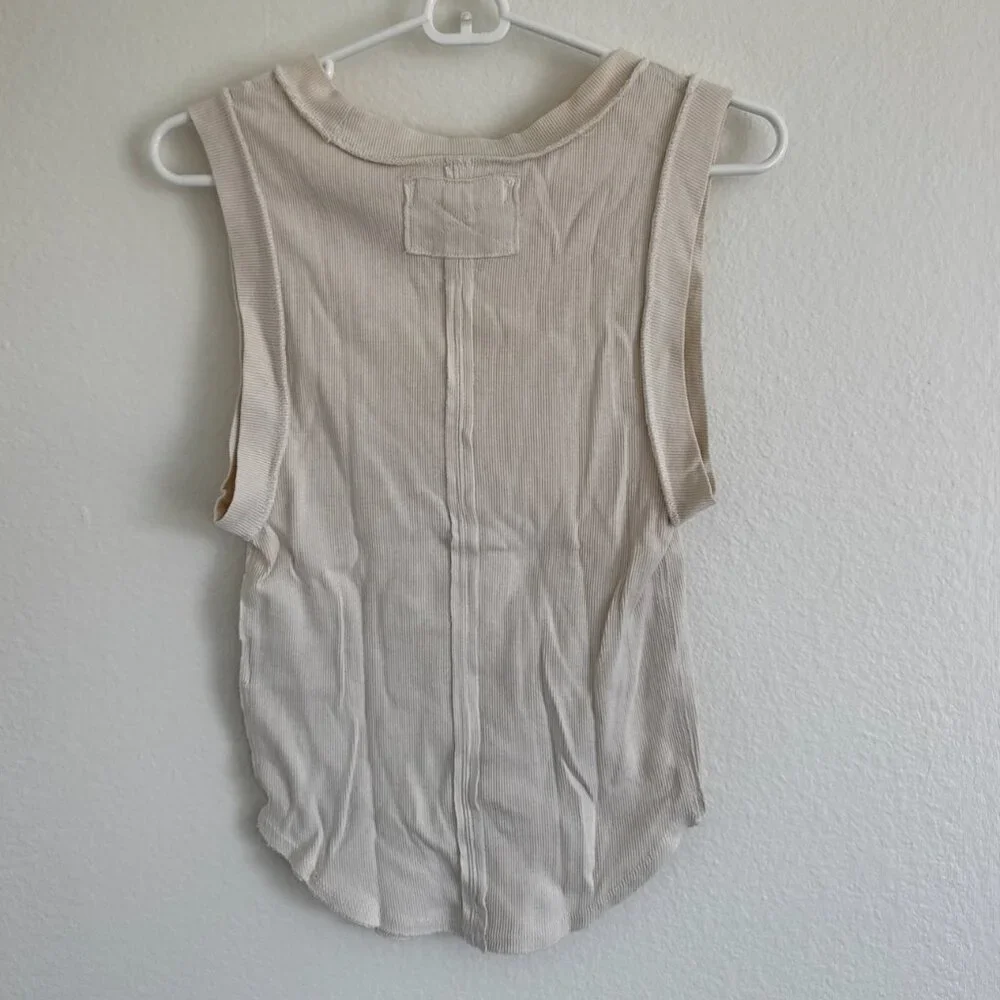 Free People Ribbed Tank (Cream) - Picture 5 of 5